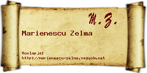 Marienescu Zelma névjegykártya